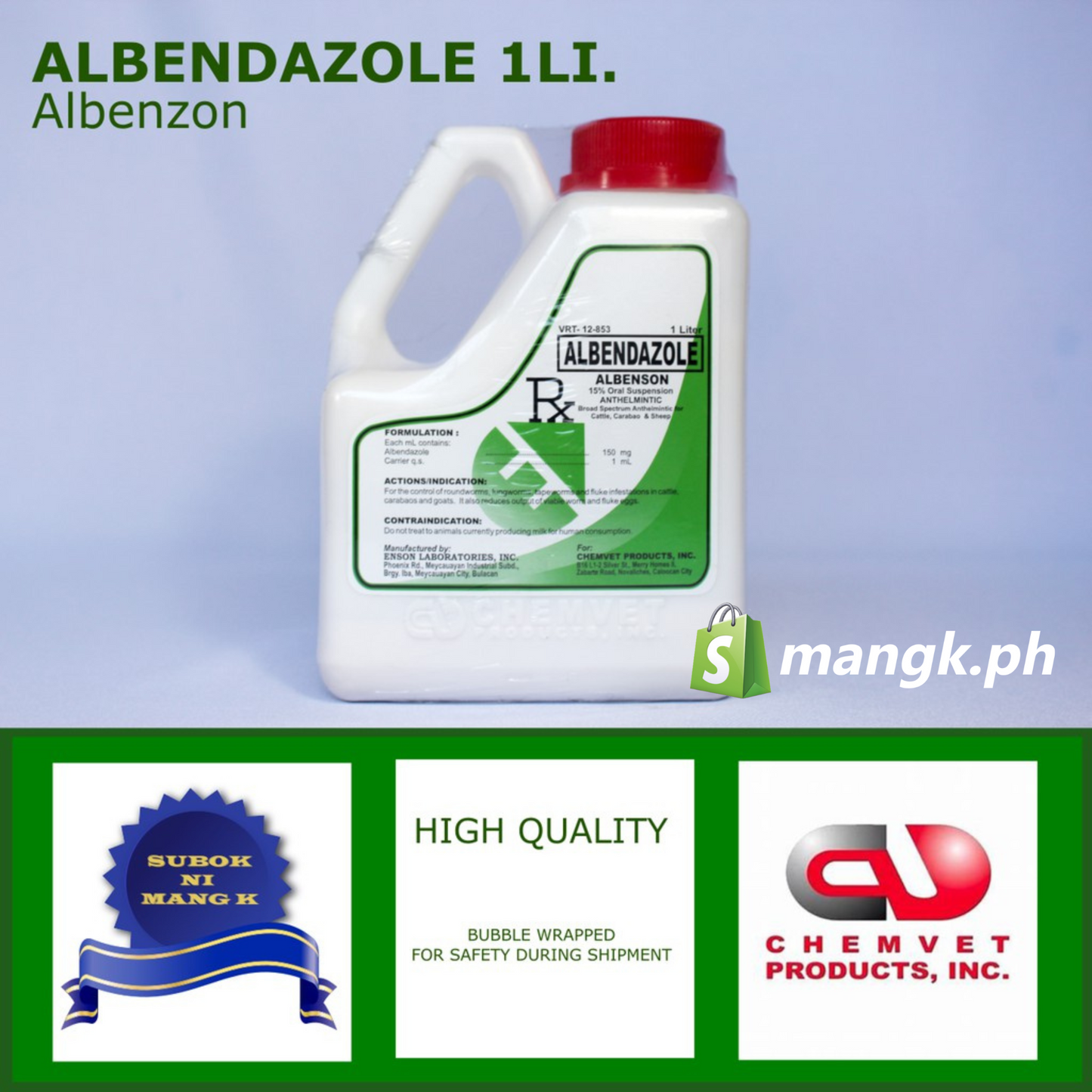 albenson ALBENDAZOLE 1 li Oral Dewormer