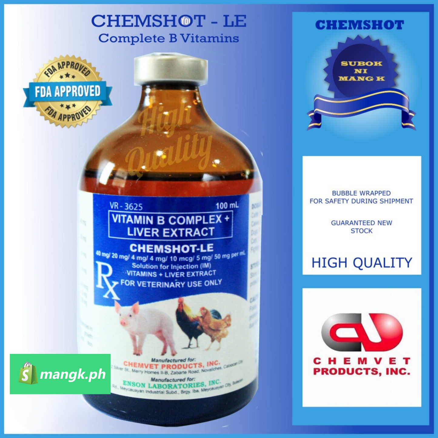 CHEMSHOT LE Complete B VITAMINS for animals