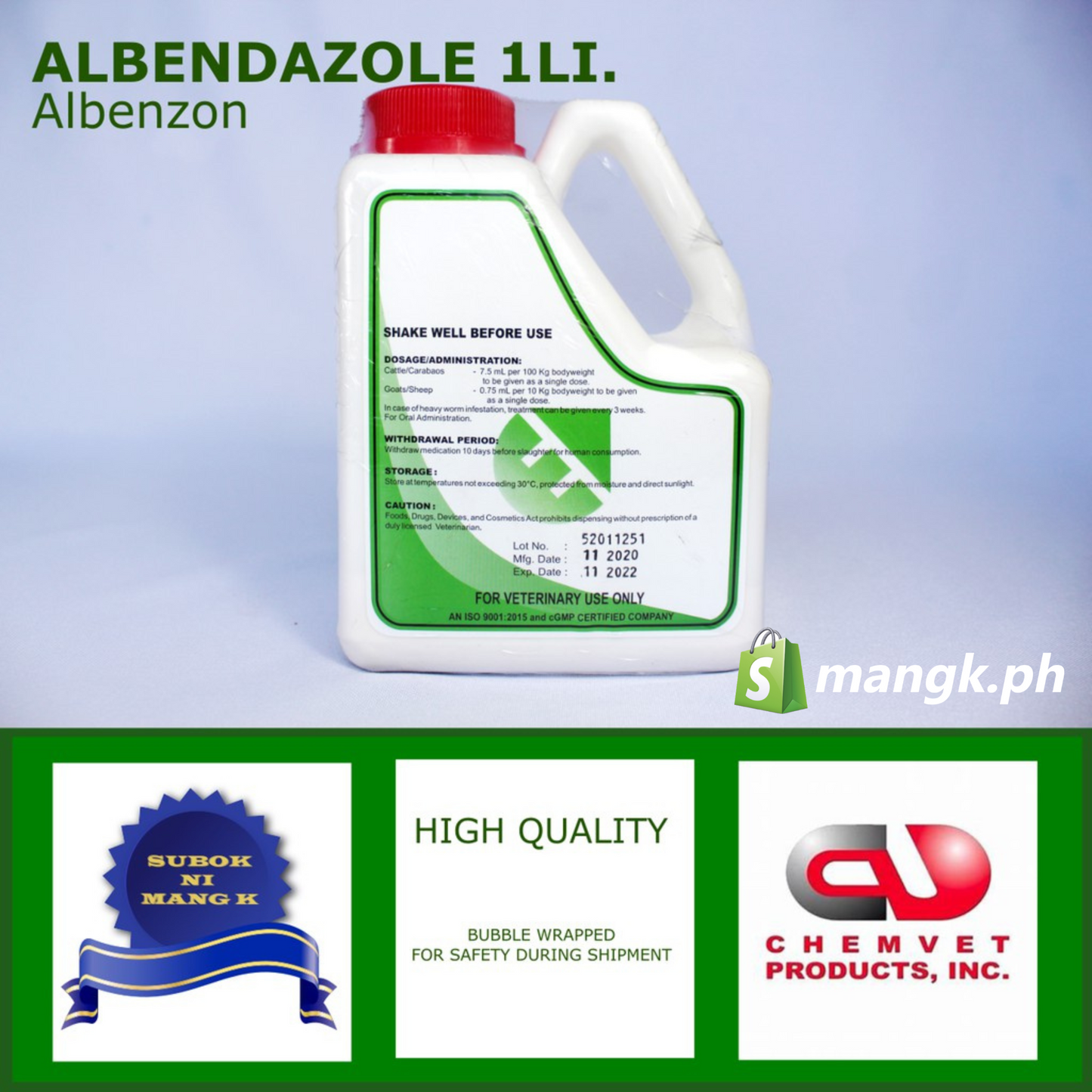 albenson ALBENDAZOLE 1 li Oral Dewormer