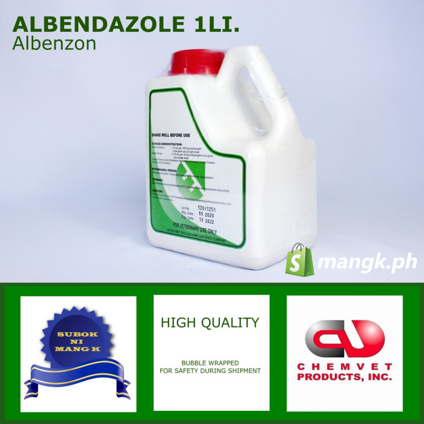 albenson ALBENDAZOLE 1 li Oral Dewormer