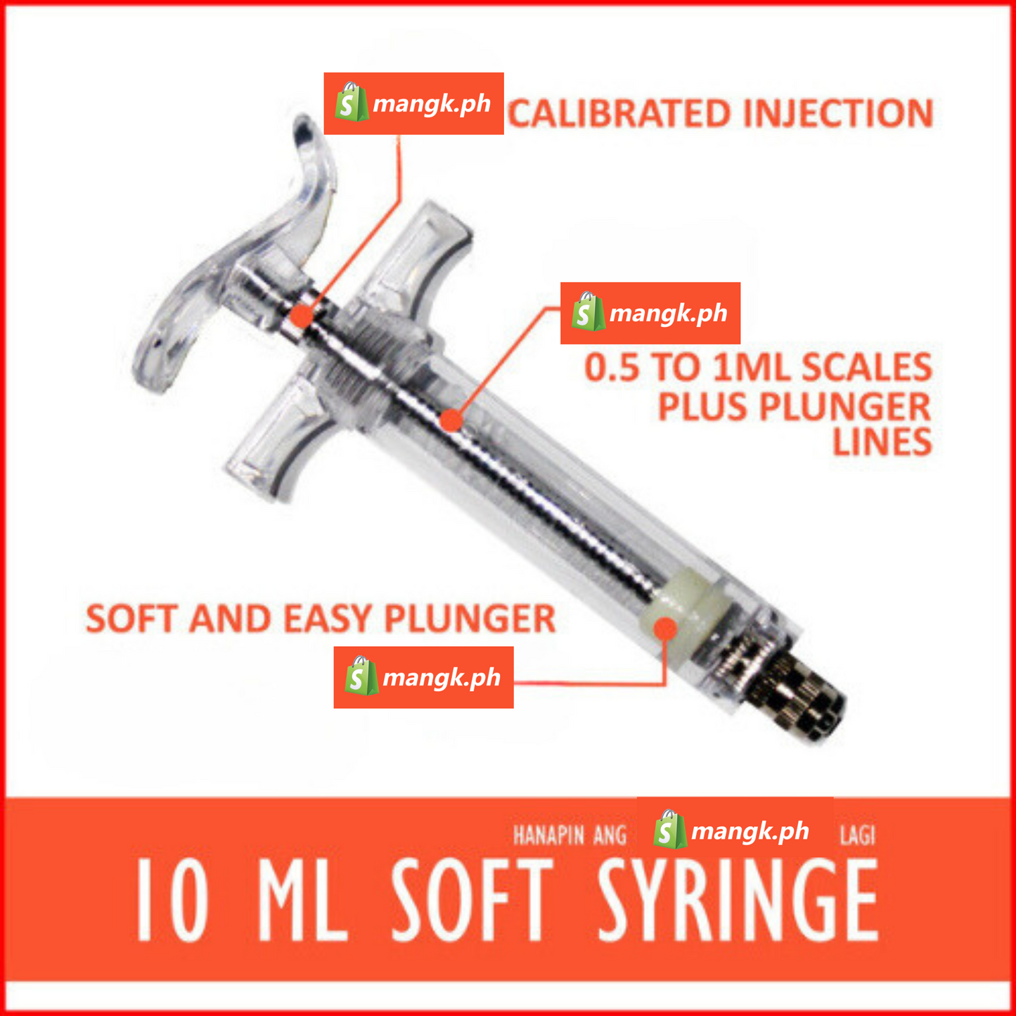 10mL FIBERGLASS SYRINGE| Reusable for GOATS/SHEEP/CATTLE and PIG